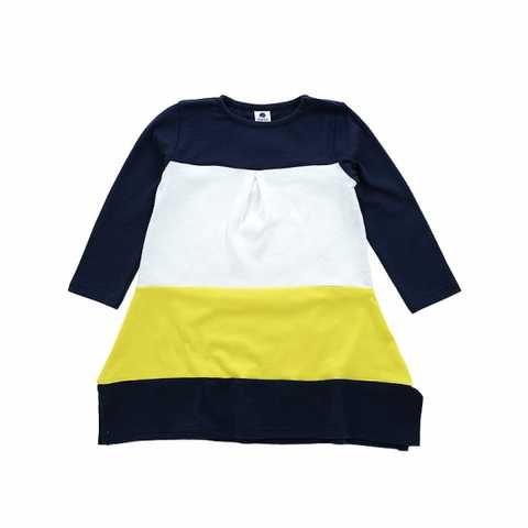 マルチカラー 長袖ワンピ―ス 80-150cm(女の子)