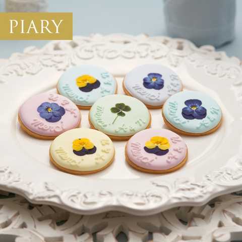 名入れアイシングクッキー（押し花）