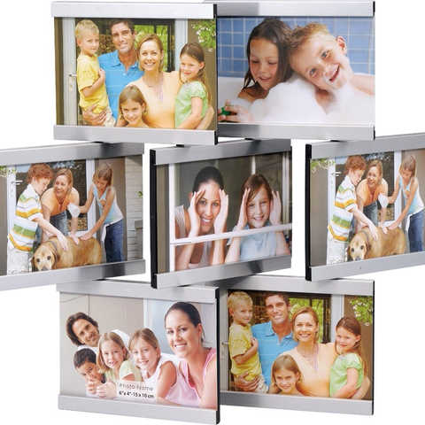 ナカバヤシ インテリアフォトフレーム KG判7面 フ-TG-301-7W