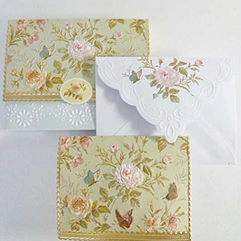 キャロルウィルソン [Carol Wilson] メッセージ  カード セット クラシックバタフライ NCP2363 BOX各10枚入り  ミニポートフォリオ