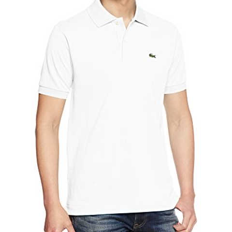 (ラコステ)LACOSTE L.12.12 ポロシャツ (無地・半袖) L1212A 001 ホワイト 003