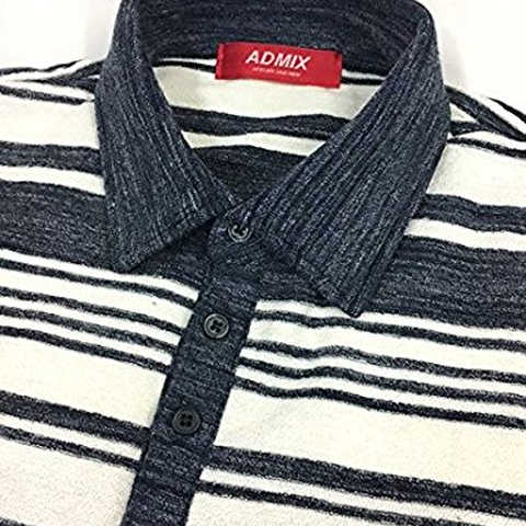 (アドミックス/アトリエサブメン) ADMIX/ATELIER SAB MEN パイルボーダーポロシャツ 02-62-9073 50(LL) ネイビー(40)