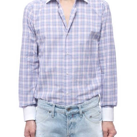 マドラスチェッククレリックシャツ