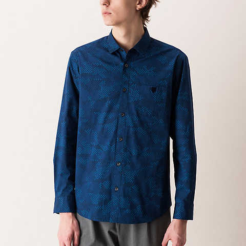 ドットカモフラージュシャツ