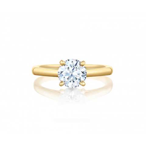 DB CLASSIC SOLITAIRE YELLOW GOLD RING