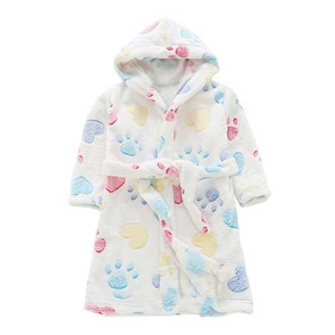 Xinvision 子供 ベビー ベビーバスローブ フード付き ローブパジャマ 春秋冬用 子供用 湯冷め防止 防寒対策 温度制御 通気性抜群