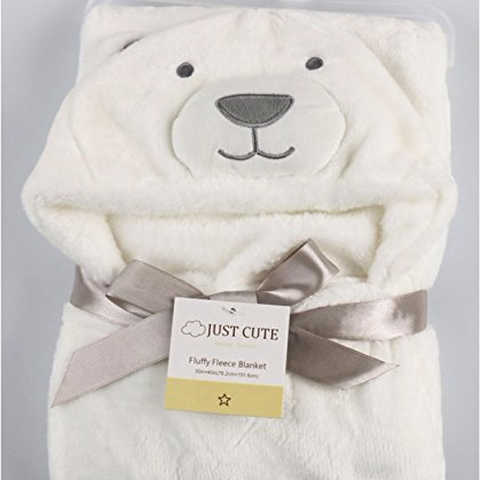 【よだれ拭き付き】 シロクマ ベビー 赤ちゃん キッズ ポンチョ バスローブ 男女兼用 かわいい 出産祝い プレゼント 【LGT】