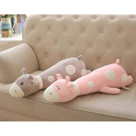 キリン　ぬいぐるみ　ふわふわ　もちもち　おもちゃ　ジラフ　抱き枕　かわいい　プレゼント　誕生日　バレンタインデー　ホワイトデー　お祝い　グレー　90CM