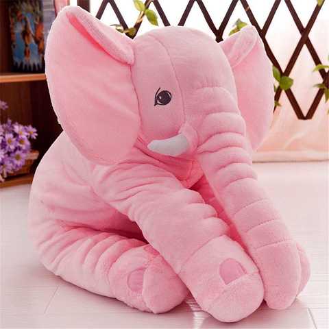 (エブレドレス)everydress　2017 人気 手触りふわふわ 象ぬいぐるみゾウ 抱きぬいぐるみ インテリア キッズ子供 おもちゃ ベビー枕/寝抱き枕 子供/出産お祝い 女性/彼氏贈り物 (60（cm）, ピンク)
