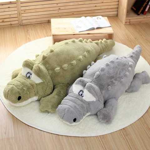 150cm ぬいぐるみ　ワニ/鰐　特大　2色　　大きい可愛いわに抱き枕/プレゼント/ふわふわぬいぐるみ (グリーン)