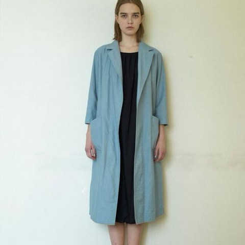 ソフトデニムガウン