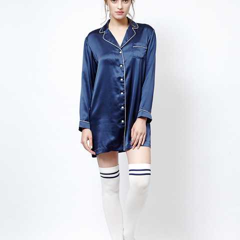 シルクパジャマドレス