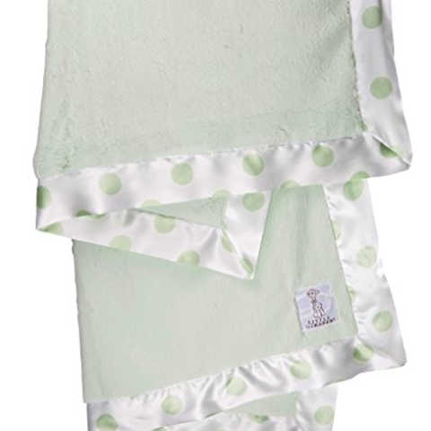 リトルジラフ ベビーブランケット Luxe サテン New Dot (ミント)/BOX入り