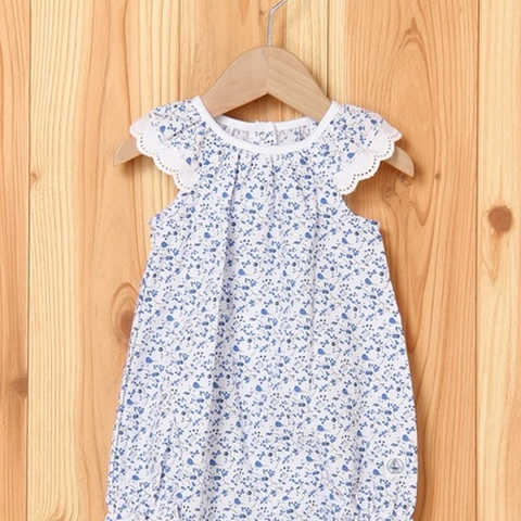 プリントショートロンパース 