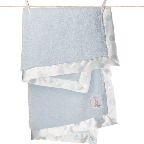 ベビーブランケット シェニール サテン New Dot