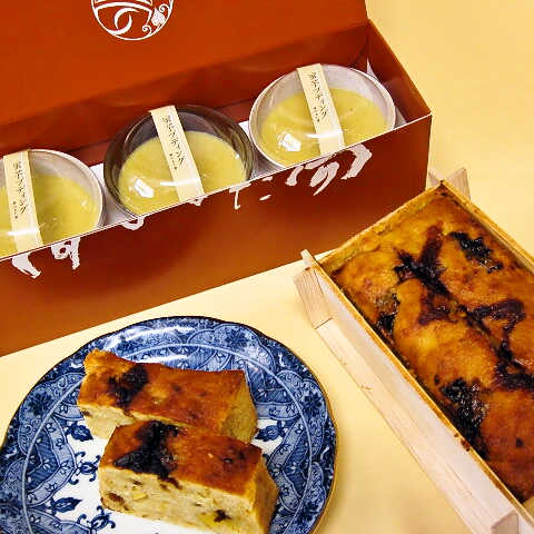 夢のチーズケーキ+蜜芋プディング(3個)セット