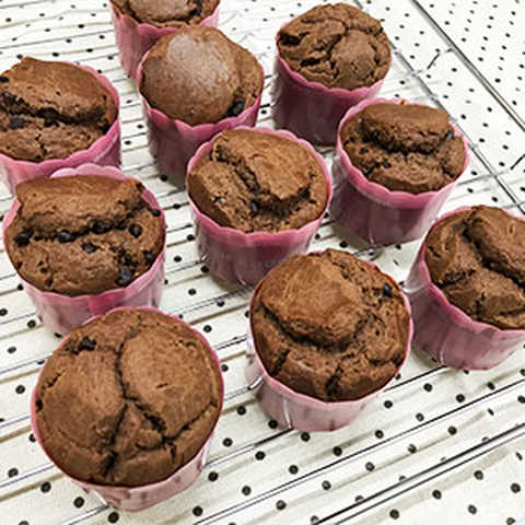 米粉のチョコチップマフィン