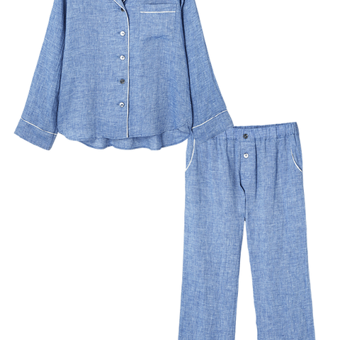 Color piping Pajama Set