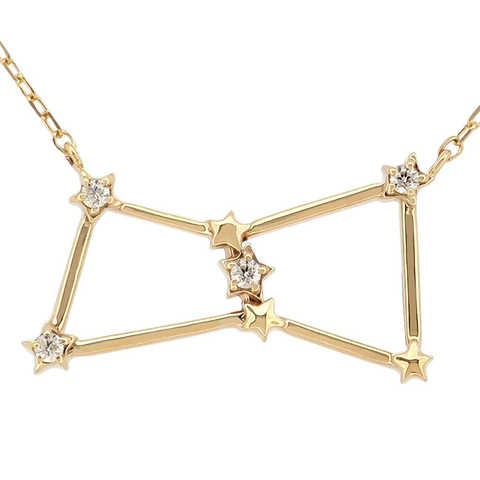 [アリゼ]Alize 新宿銀の蔵 K10 グレーシャスDia0.04ct トレミーの48星座 オリオン座 ネックレス