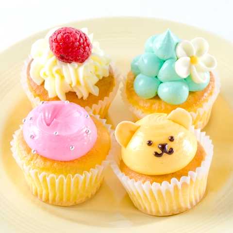 牛乳で作るカップケーキミックス 