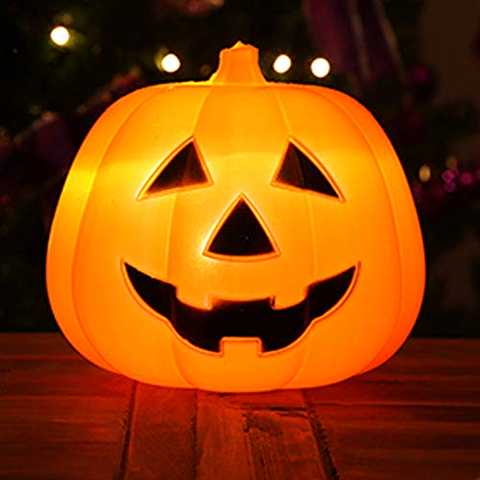 Kazumiya パンプキン ランタン パンプキン LEDライト ハロウィン 飾り 電池式　30*32㎝　電池別売り