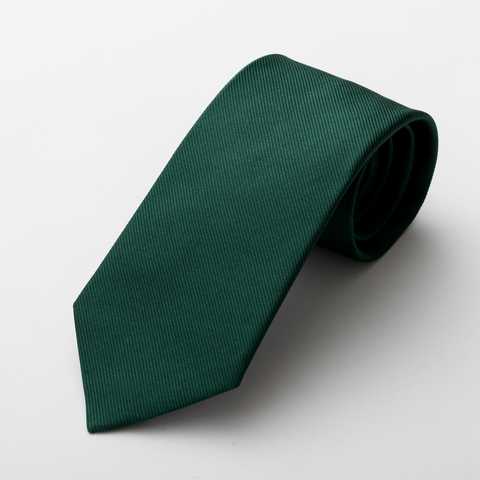 シルクグリーングッドモチーフネクタイ