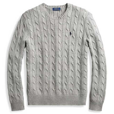 ケーブルニット コットン セーター