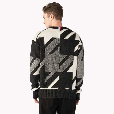 ハウンドトゥースニット