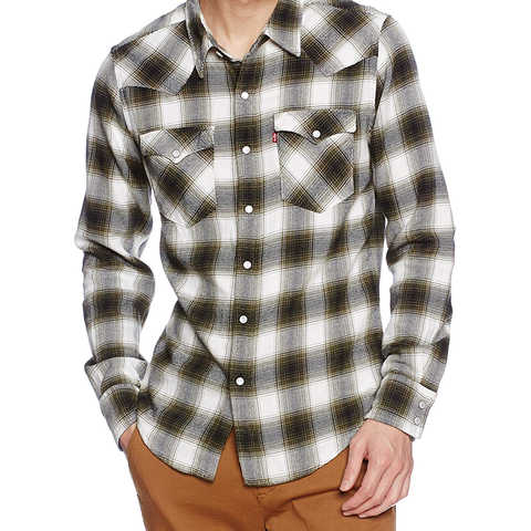 Levi's CLASSIC WESTERN ELM DRESS BLUES PLAID