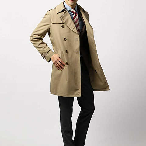 秋冬/撥水・保温/blazer'sbank.com/JAPAN QUALITY/トレンチコート ベージュ