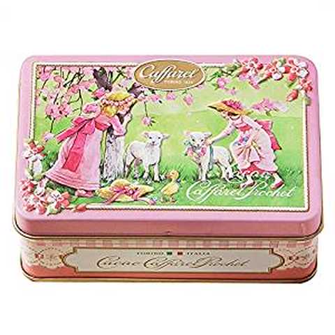 リバイバル小缶 ピンク チョコレート 袋付き