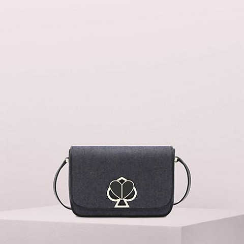 【日本限定】ニコラ デニム ツイストロック ミディアム ショルダー バッグ