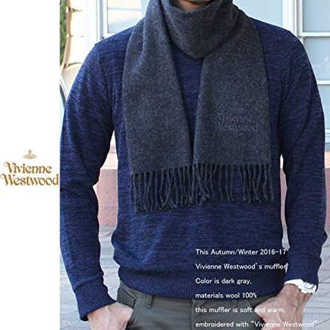 ヴィヴィアンウエストウッド マフラー ヴィヴィアンマフラー 同色刺繍 プレゼント