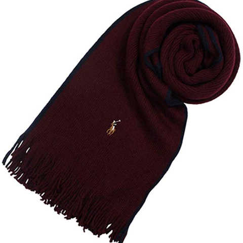 ラルフ ローレン CLASSIC LUX MERINO SCARF マフラー PC0226 ユニセックス ワイン