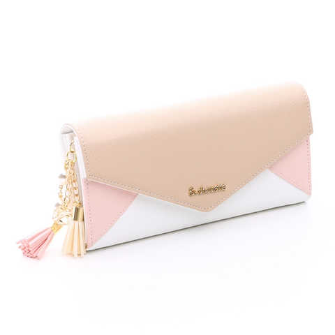 【セット品】& chouette ＆シュエット レター２つ折り 長財布 レディース サイフ さいふ サマンサ かぶせ財布 二つ折り(長財布、チャーム)