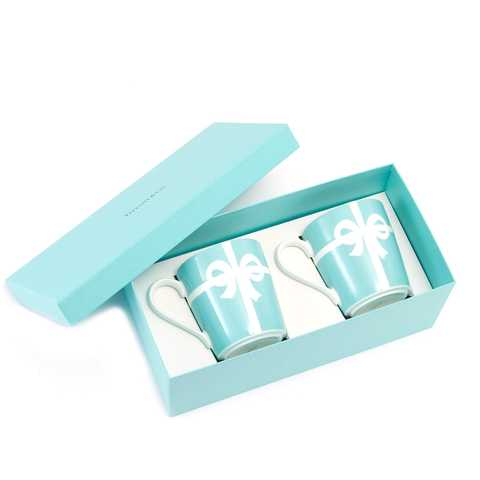 ティファニー TIFFANY&Co マグカップ ブルー リボン ボックス マグカップ ボーンチャイナ 225ml