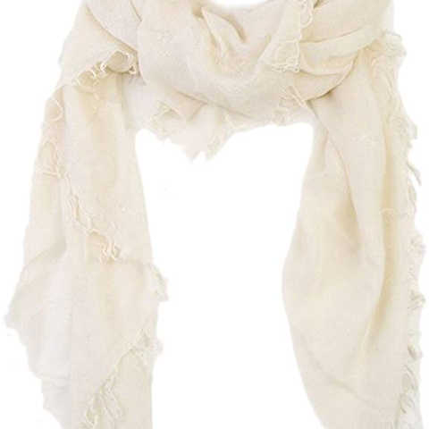 【国内正規品】チャンルー CHAN LUU カシミヤシルク 大判ストール/スカーフ BRH-SC-140 EGGSHELL