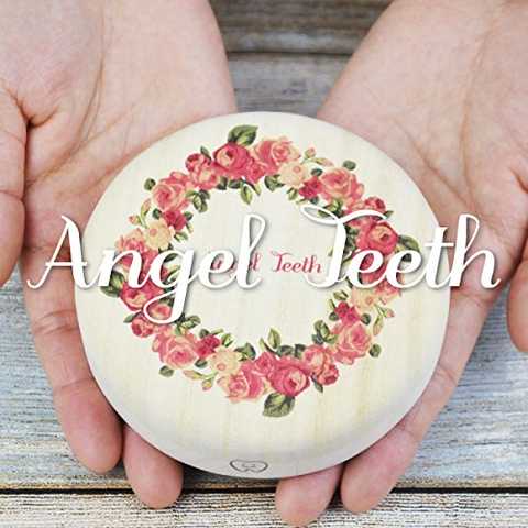 デザイン乳歯ケース　お名前とお誕生日を入れられる　国産桐箱使用　オーダーメイド 名入れ　【カラフル３】 かわいい 乳歯入れ