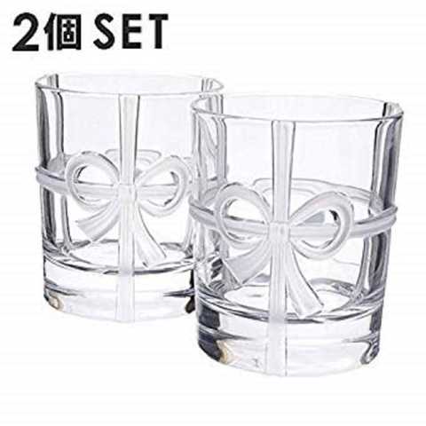 ティファニー TIFFANY&Co ボウ グラス セット コップ ペアグラス 2点セット215ml (名入れなし)