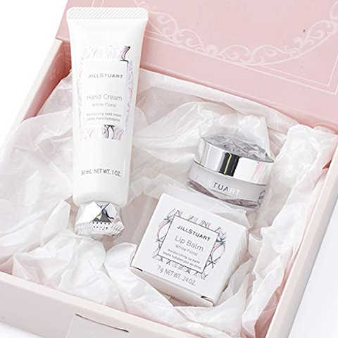 ジルスチュアート リップバーム ハンドクリーム セット(箱入り・ラッピング済)(J-32)