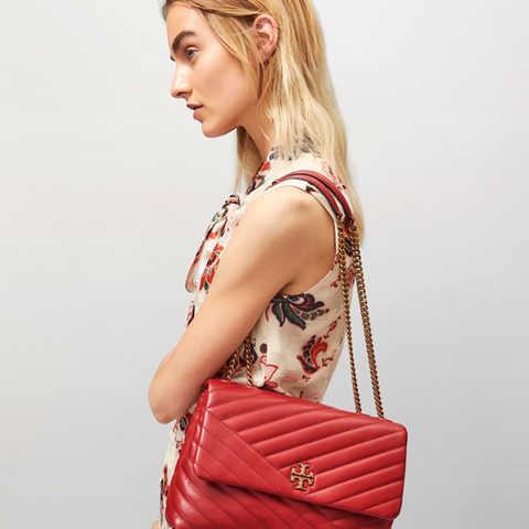 KIRA CHEVRON CONVERTIBLE SHOULDER BAG