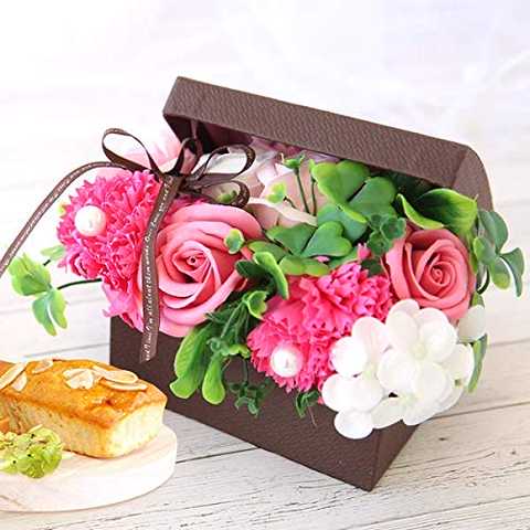 誕生日 プレゼント ギフト シャボンフラワー パウンドケーキセット (プチハーモニー・コーヒー)