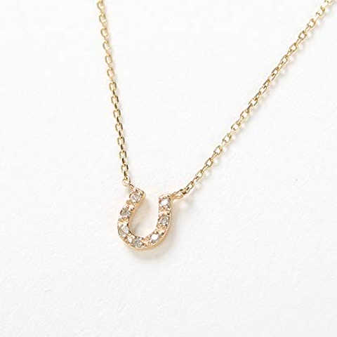 [ジュエッテ] Jouete K10YG ホースシュー ダイヤモンドネックレス 03623500