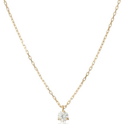 ダイヤモンド イエローゴールド K18 ネックレス