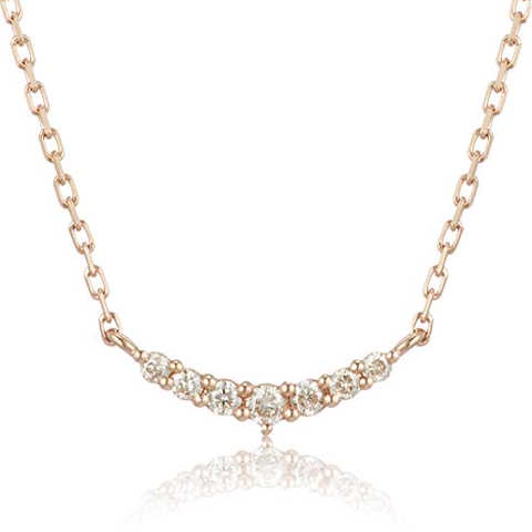 agete 【WEB限定】K10ピンクゴールドネックレス
