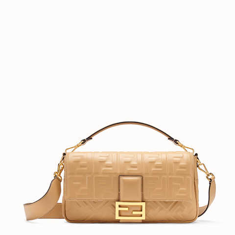 バゲット ラージ ベージュ レザーバッグ  コード: 8BR771A72VF17B8