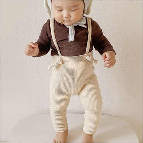 くすみカラーサロペット 