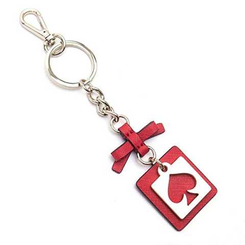 ケイトスペード キーホルダー アウトレット キーリング WORU0087 611 kate spade CUT OUT SPADE レッド