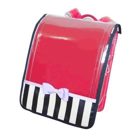 kmp-pino ランドセルカバー ストライプ リボン 透明 保護 女の子用