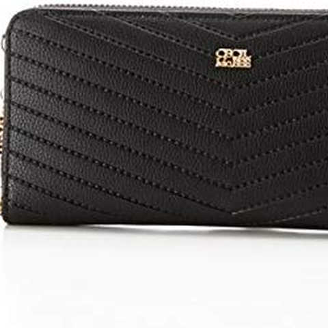 セシルマクビー(バッグ&ウォレット)(CECIL McBEE (BAGWALLET) V字型押しラウンド長財布